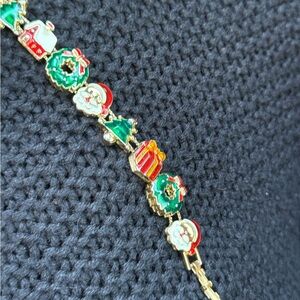 Vintage 90s Christmas Slide bracelet